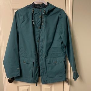 Teal rain jacket M